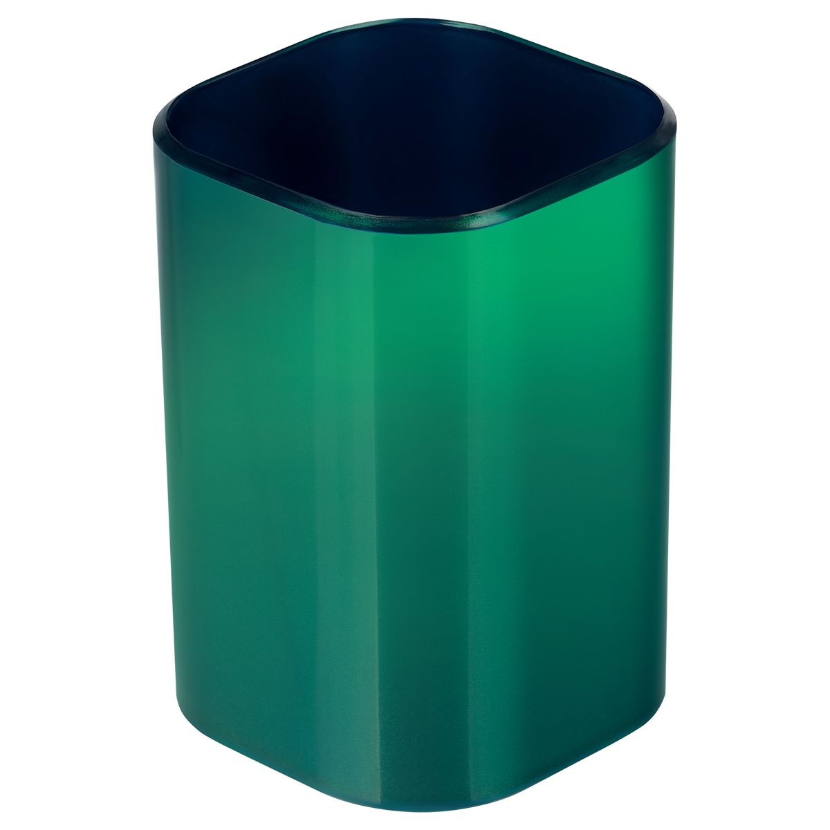 Подставка-стакан СТАММ "Фаворит", пластиковая, квадратная, зеленый "хамелеон" РОССИЯ СТАММ СТАММ  ТНВЭД 3926100000