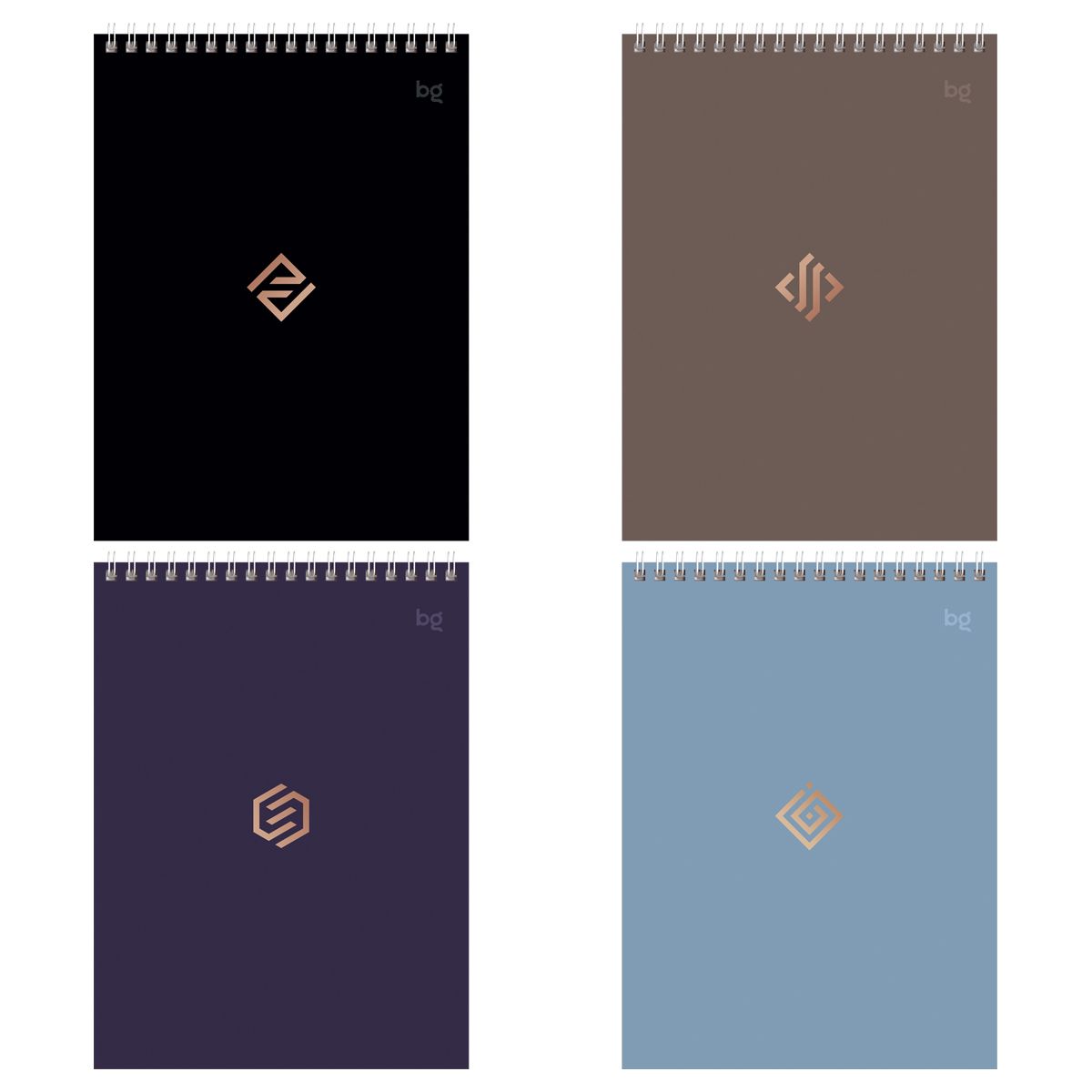 Блокнот А5 40л. на гребне BG "Моноколор. Классика"РОССИЯ BG БиДжи  ТНВЭД 4820103000