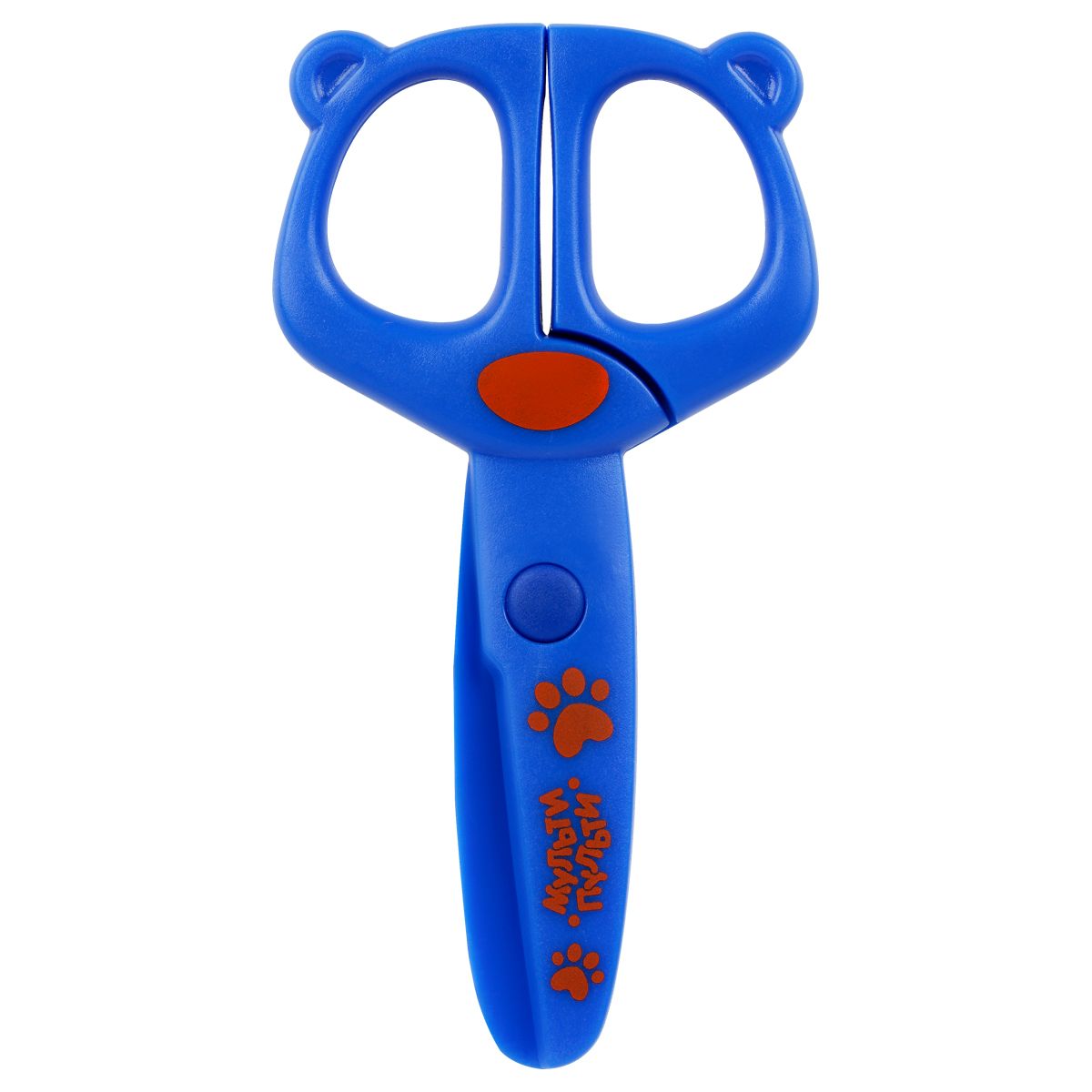 Ножницы детские пластиковые Мульти-Пульти "Приключения Енота, Енот" 12см, синий, трай-ми кард с европодвесом КИТАЙ Мульти-Пульти Мульти-Пульти 10702070/080923/3370053/2 ТНВЭД 3926909709