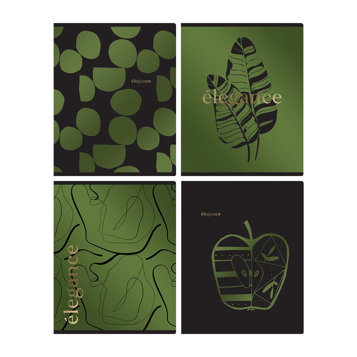 Тетрадь 48л., А5, клетка BG "Elegance", металлизированный пантон, тиснение фольгой РОССИЯ BG БиДжи  ТНВЭД 4820200000