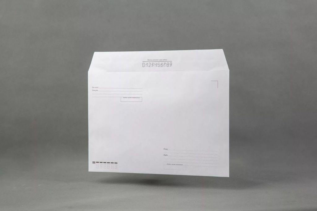 Конверт С4, Ряжская печатная фабрика, 229х324 мм,б/подсказа, б/окна, отр. лента Россия Ряжская печатная фабрика Ряжская печатная фабрика  ТНВЭД 4817100000