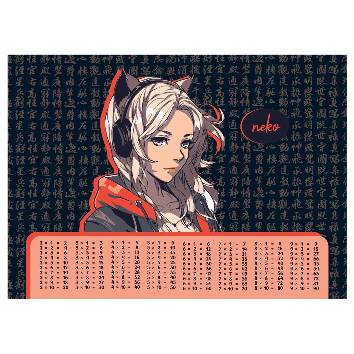 Настольное покрытие детское ArtSpace "Kawaii", А3+РОССИЯ ArtSpace Спейс  ТНВЭД 3926100000