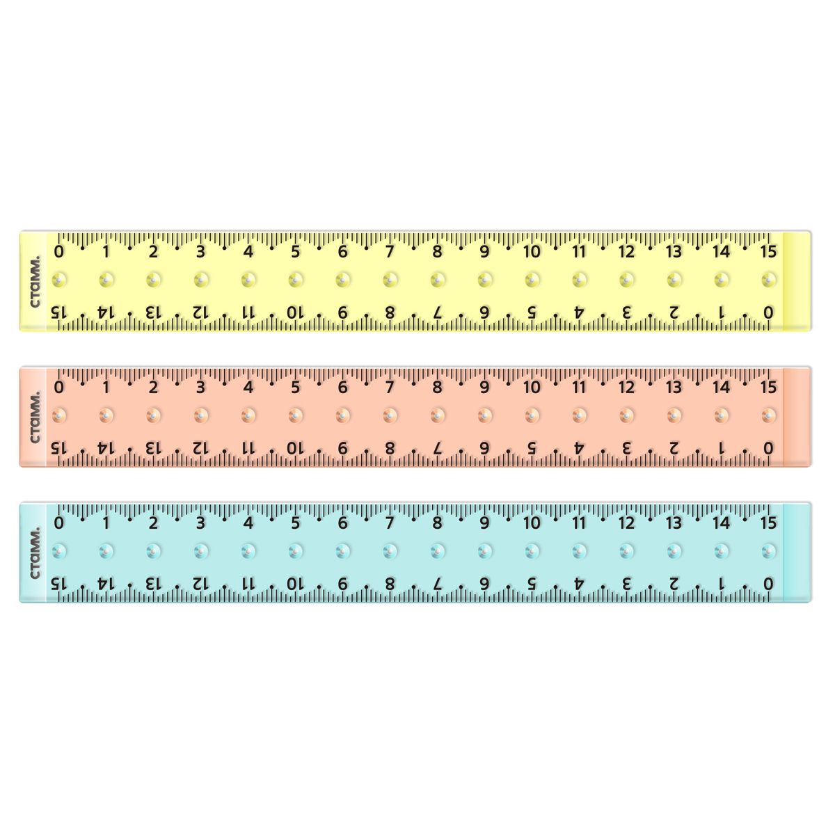 Линейка-циркуль 15см СТАММ, пластиковая, прозрачная, неоновые цвета, ассорти, европодвес КИТАЙ СТАММ СТАММ 10702070/300724/3259118/2 ТНВЭД 9017801000