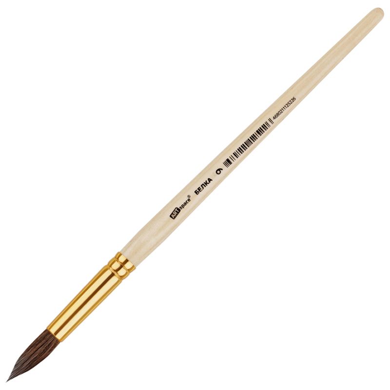 Кисть белка, ArtSpace, круглая №09, пакет, европодвес КИТАЙ ArtSpace Спейс 10702070/131124/5124623/1 ТНВЭД 9603301000