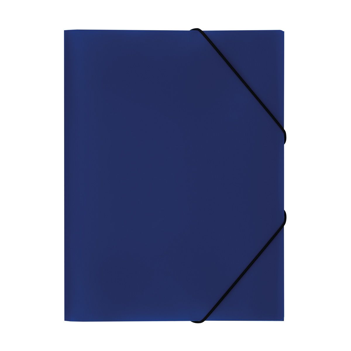 Папка на резинке СТАММ А4, 500мкм, пластик, синяя