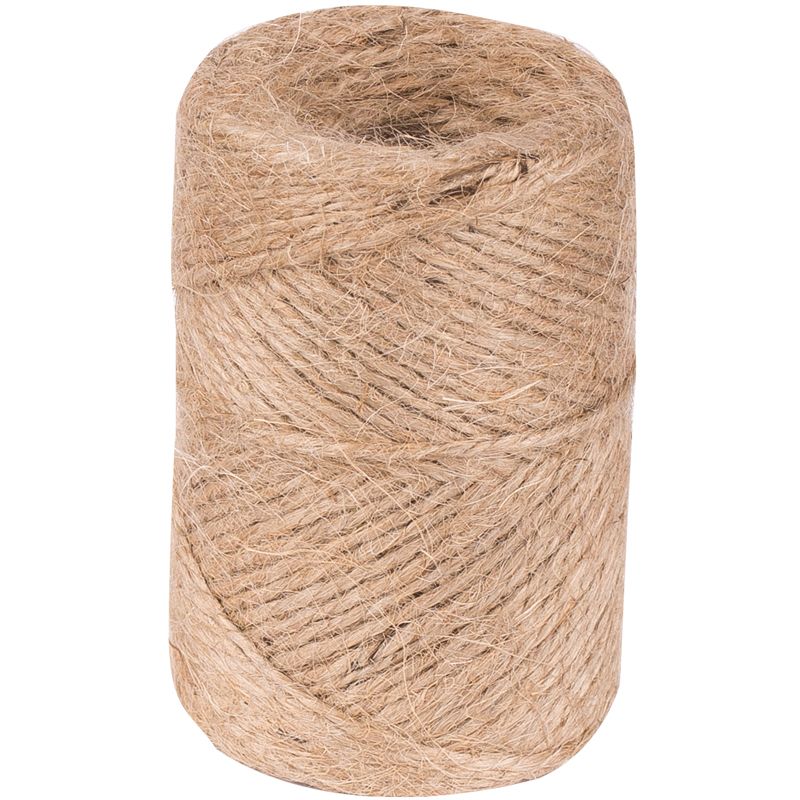 Шнур банковский джутовый, полированный, 1200текс, 100м, сменный блок