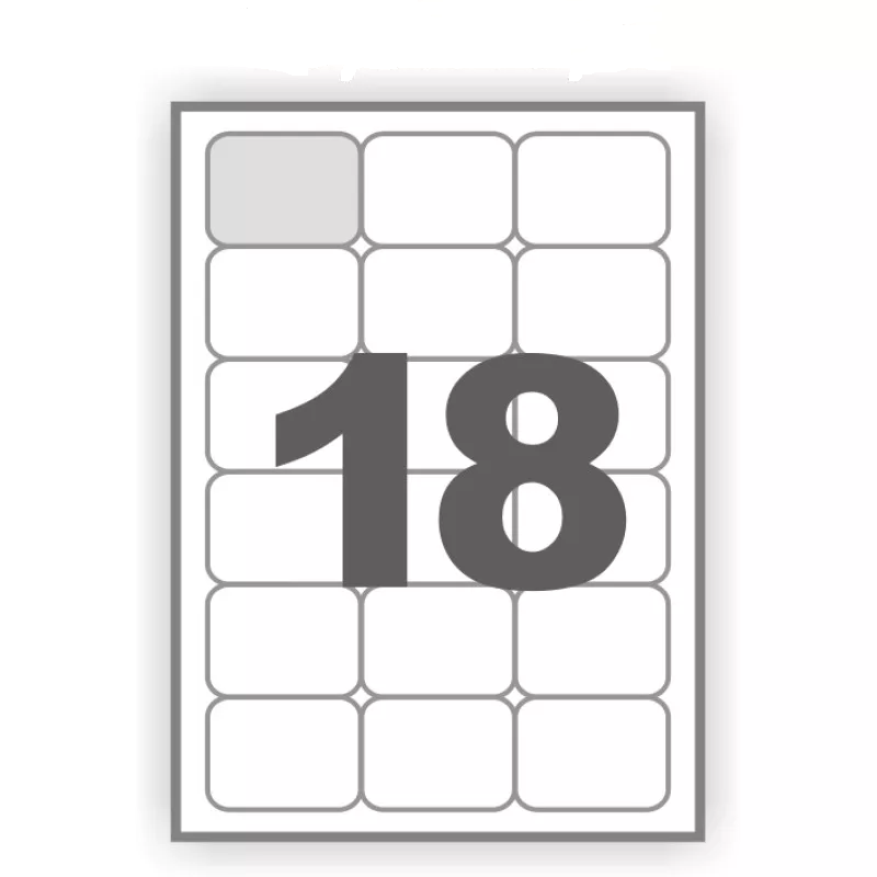 Наклейки А4 63,5*46,6мм 100л/упЛатвия