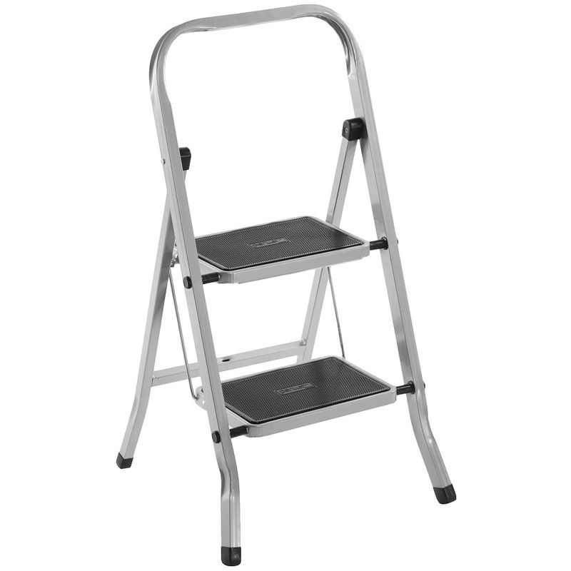 Стремянка стальная 2 ступени Class Plus, нагрузка до 120кг, вес 3,4кг