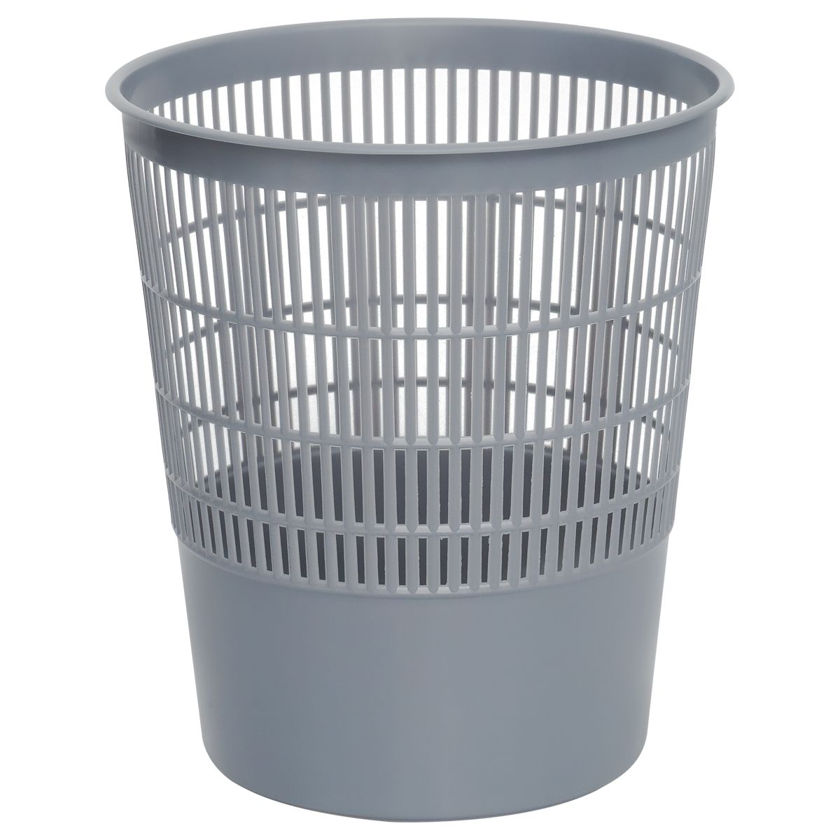 Корзина для бумаг СТАММ, 18л, сетчатая, серая