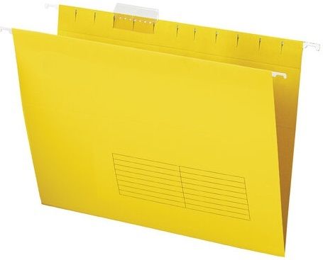 Папка подвесная для картотеки А4 желтаяЛатвия