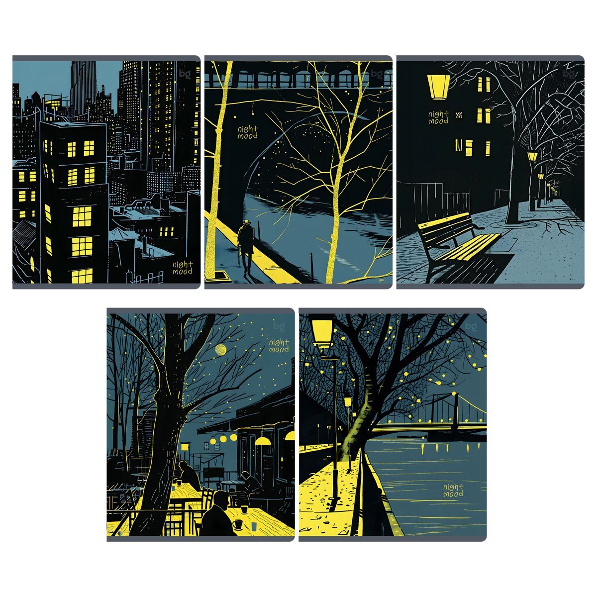 Тетрадь 48л., А5, клетка BG "Night mood", выб.лакРОССИЯ BG БиДжи  ТНВЭД 4820200000