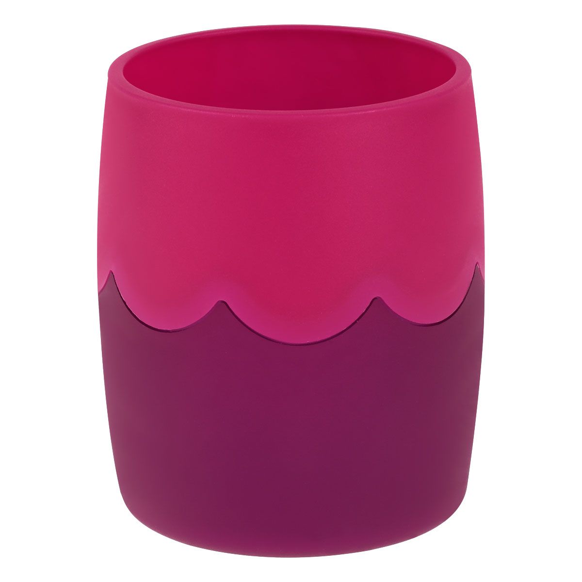 Подставка-стакан СТАММ, пластиковая, круглая, двухцветный фиолетовый-сиреневый