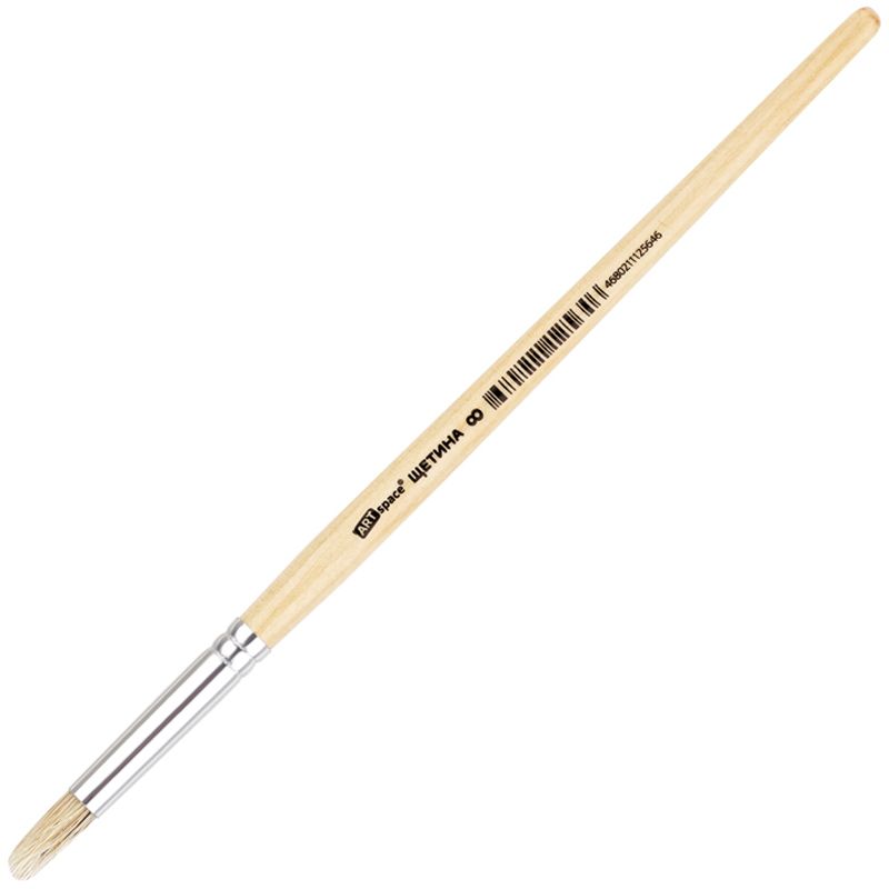 Кисть щетина, ArtSpace, круглая №08, пакет, европодвес КИТАЙ ArtSpace Спейс 10702070/120225/5059681/1 ТНВЭД 9603301000