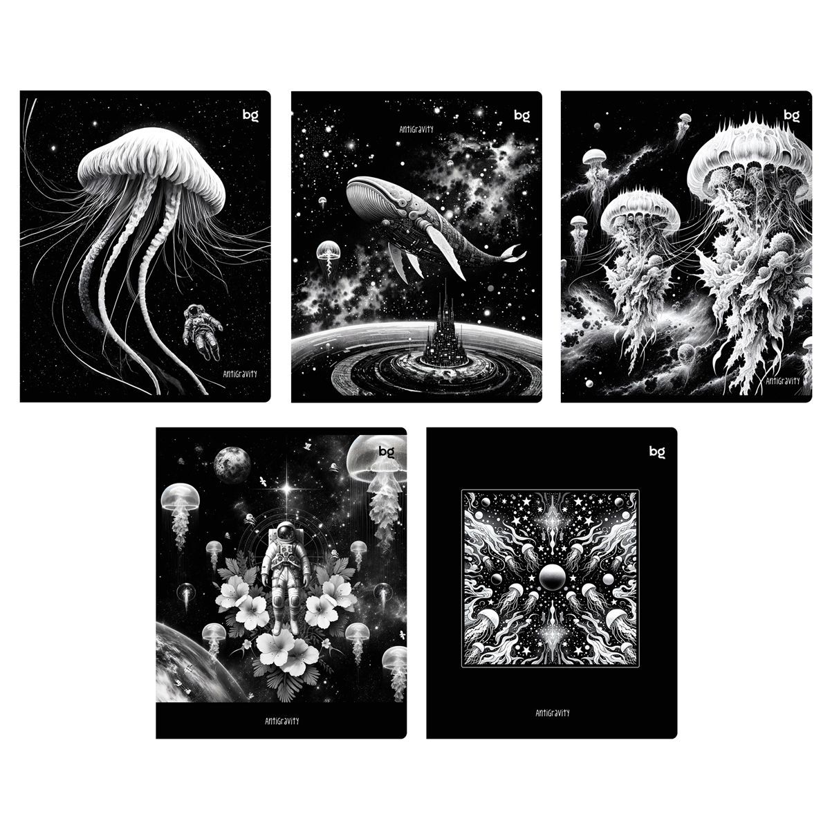 Тетрадь 48л., А5, клетка BG "Медуза", экономРОССИЯ BG БиДжи  ТНВЭД 4820200000