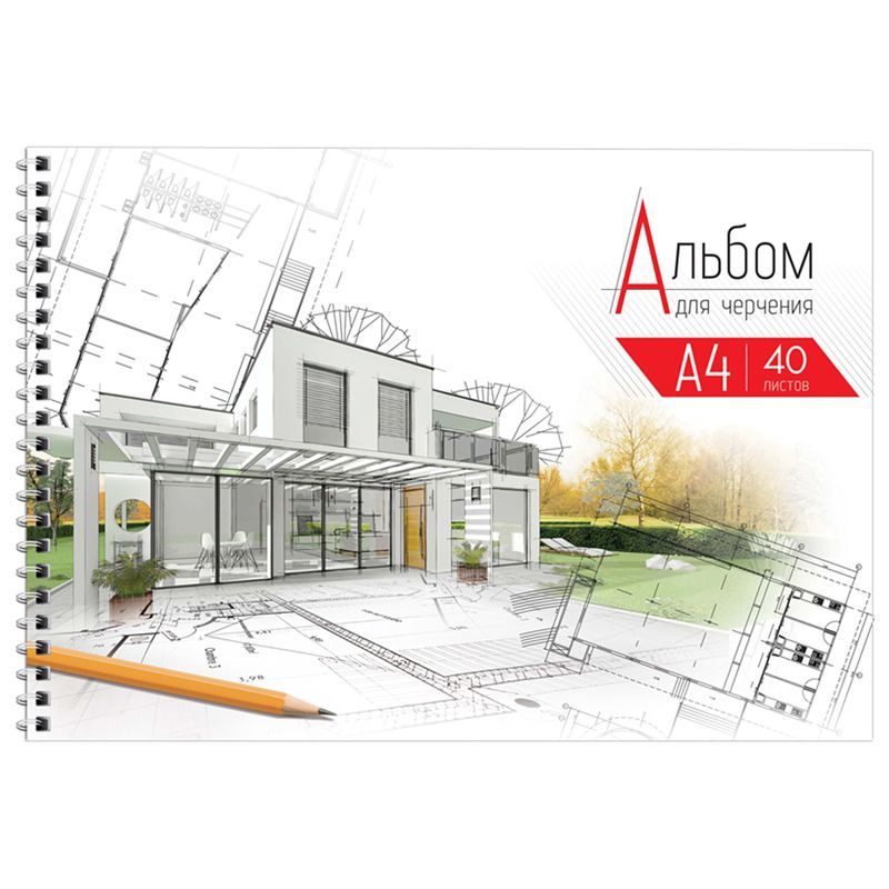 Альбом для черчения 40л., А4, ArtSpace, на спирали, 160г/м2 РОССИЯ ArtSpace Спейс  ТНВЭД 4820900000