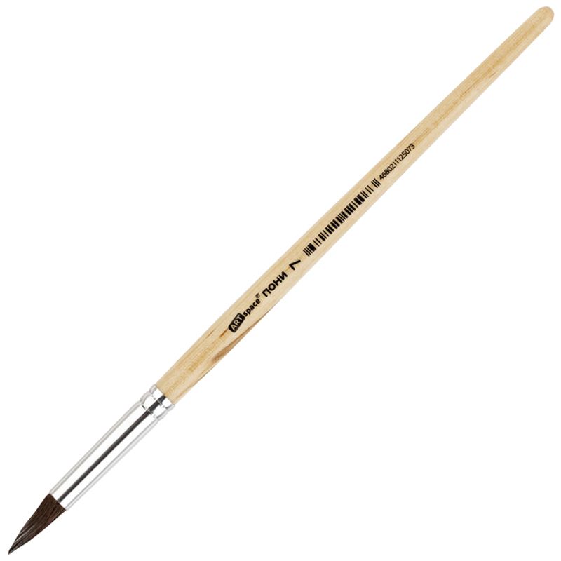 Кисть пони, ArtSpace, круглая №07, пакет, европодвес КИТАЙ ArtSpace Спейс 10702070/131124/5124623/1 ТНВЭД 9603301000