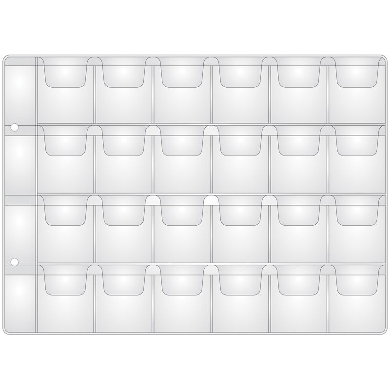 Лист OfficeSpace на 24 монеты 33*35, горизонтальный, 120мкм