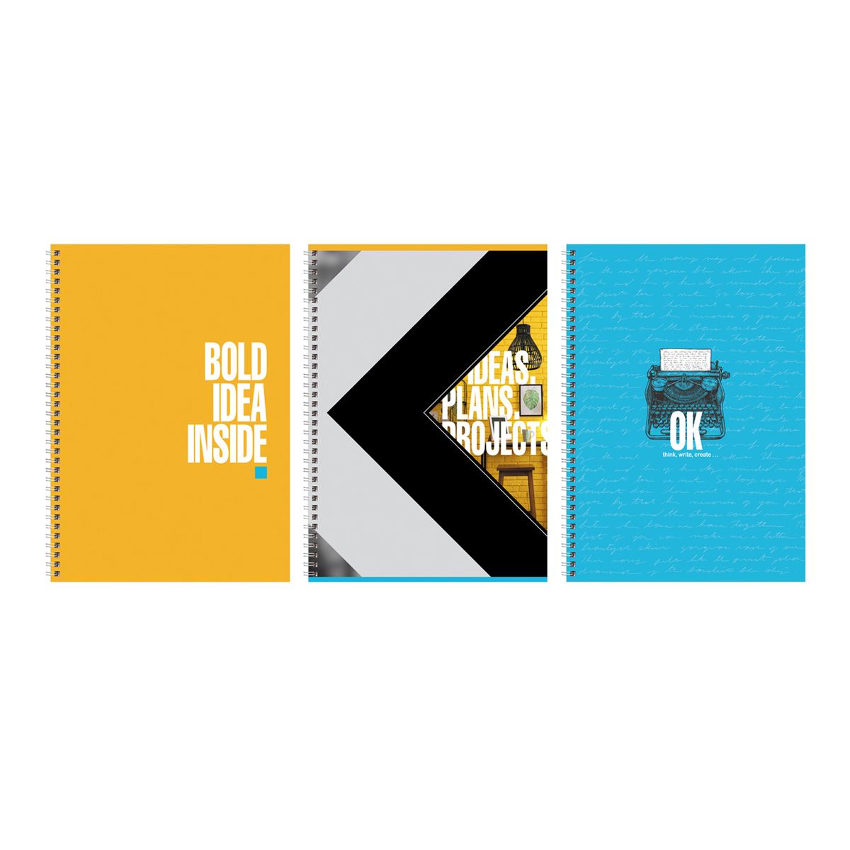 Тетрадь 120л., А4, клетка, на гребне BG "Смелые идеи" РОССИЯ BG БиДжи  ТНВЭД 4820200000