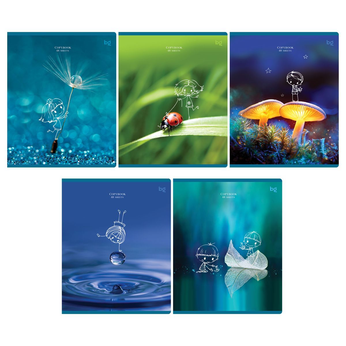 Тетрадь 48л., А5, клетка BG "Человечки"РОССИЯ BG БиДжи  ТНВЭД 4820200000