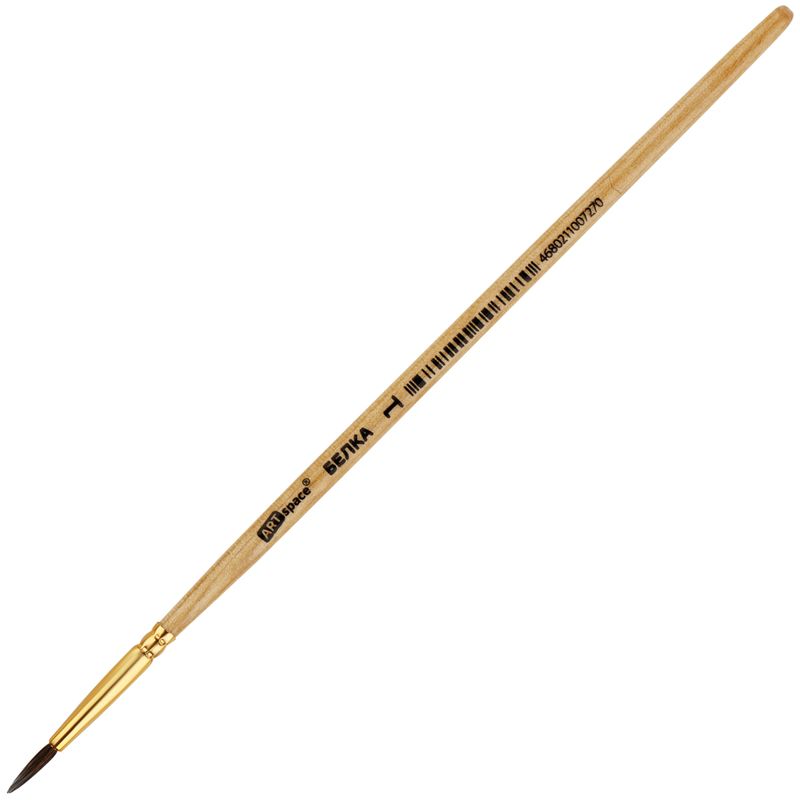 Кисть белка, ArtSpace, круглая №01КИТАЙ ArtSpace Спейс 10131010/300724/3176683/5 ТНВЭД 9603301000