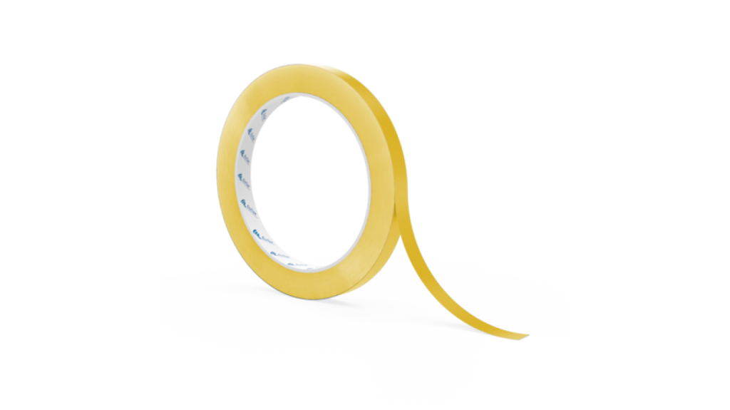 Упаковочная самокл. лента 12мм*54мм 50 мик. (клипсаторная) желтая