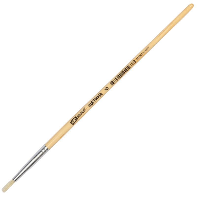 Кисть щетина, ArtSpace, круглая №06, пакет, европодвес КИТАЙ ArtSpace Спейс 10702070/120225/5059681/1 ТНВЭД 9603301000