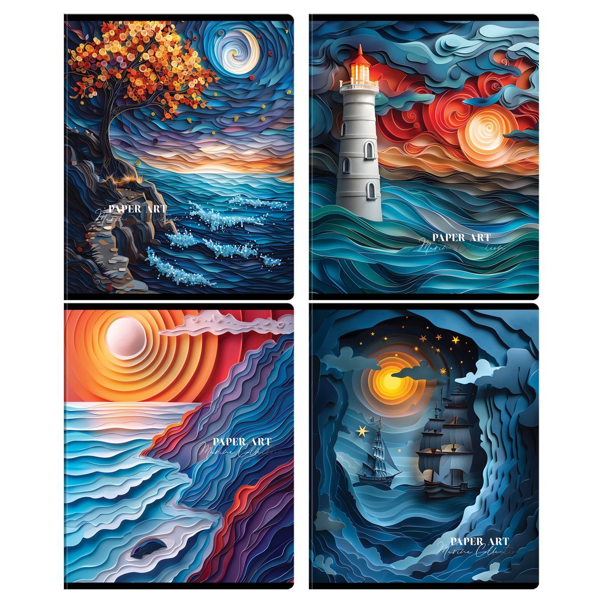 Тетрадь 48л., А5, клетка BG "Paper Art", матовая ламинация, выборочный лак РОССИЯ BG БиДжи  ТНВЭД 4820200000