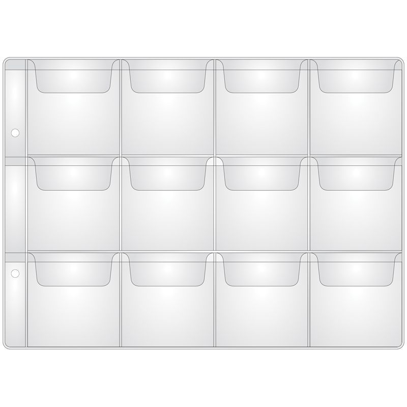 Лист OfficeSpace на 12 монет 50*53, горизонтальный, 120мкм