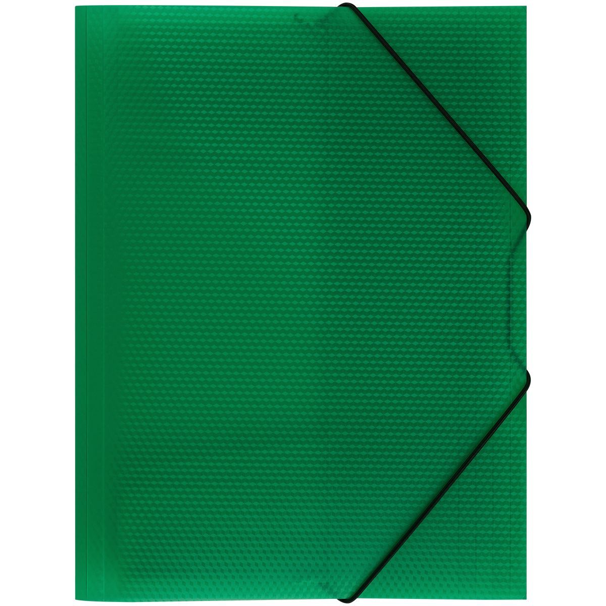 Папка на резинке СТАММ "Кристалл" А4, 500мкм, пластик, зеленая РОССИЯ СТАММ СТАММ  ТНВЭД 3926100000