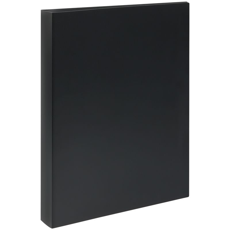 Папка на 4 кольцах СТАММ А4, 40мм, 500мкм, пластик, черная РОССИЯ СТАММ СТАММ  ТНВЭД 3926100000