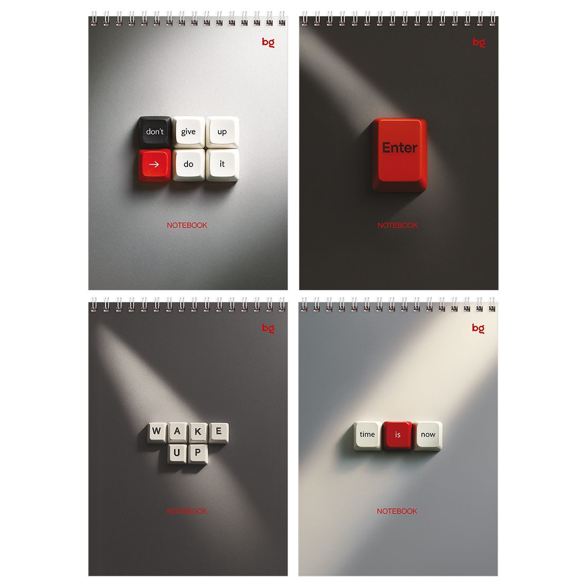 Блокнот А5 60л. на гребне BG "Push the button", твердая подложка РОССИЯ BG БиДжи  ТНВЭД 4820103000