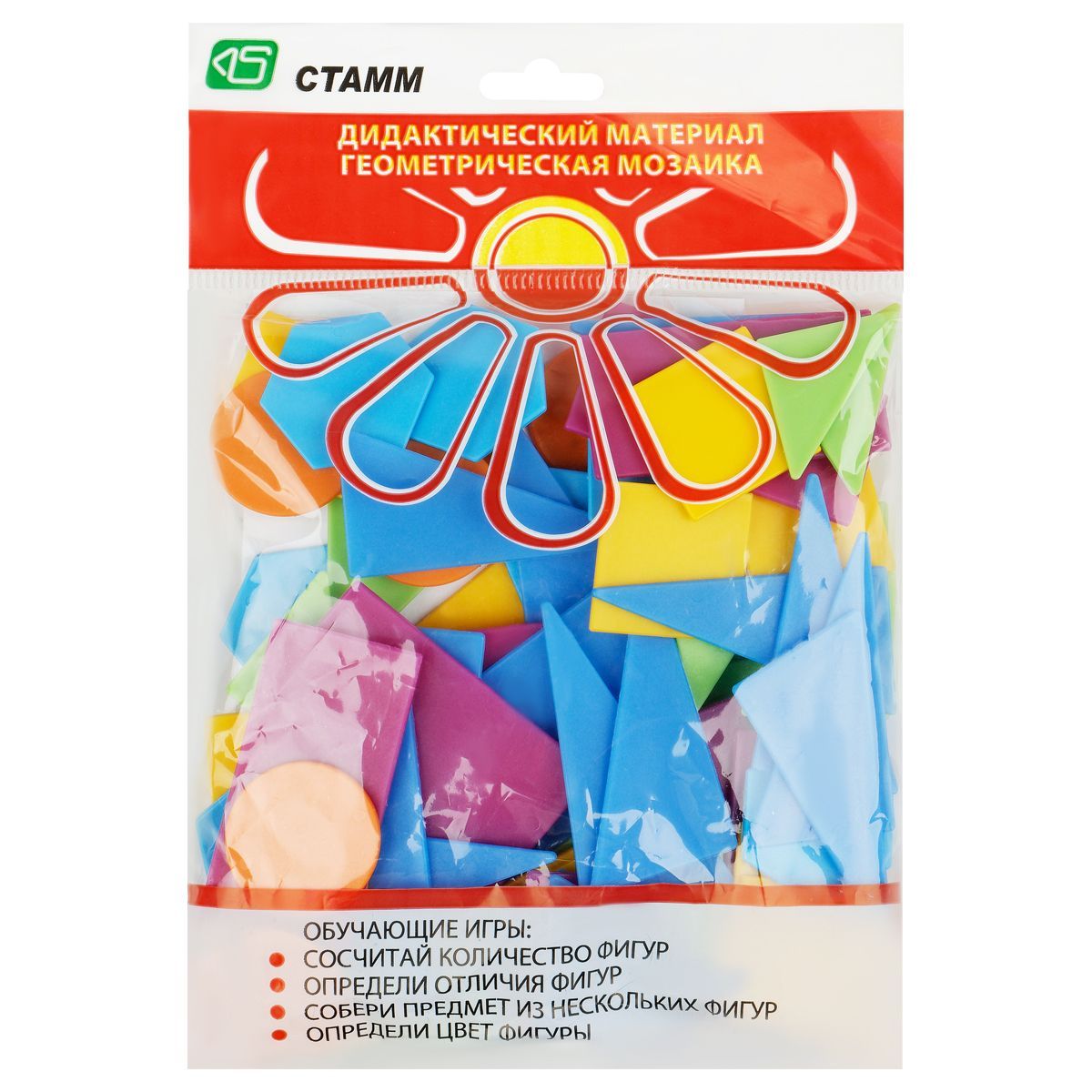 Счетный материал СТАММ "Эконом. Геометрическая мозаика" РОССИЯ СТАММ СТАММ  ТНВЭД 3926100000